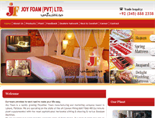 Tablet Screenshot of joyfoam.com